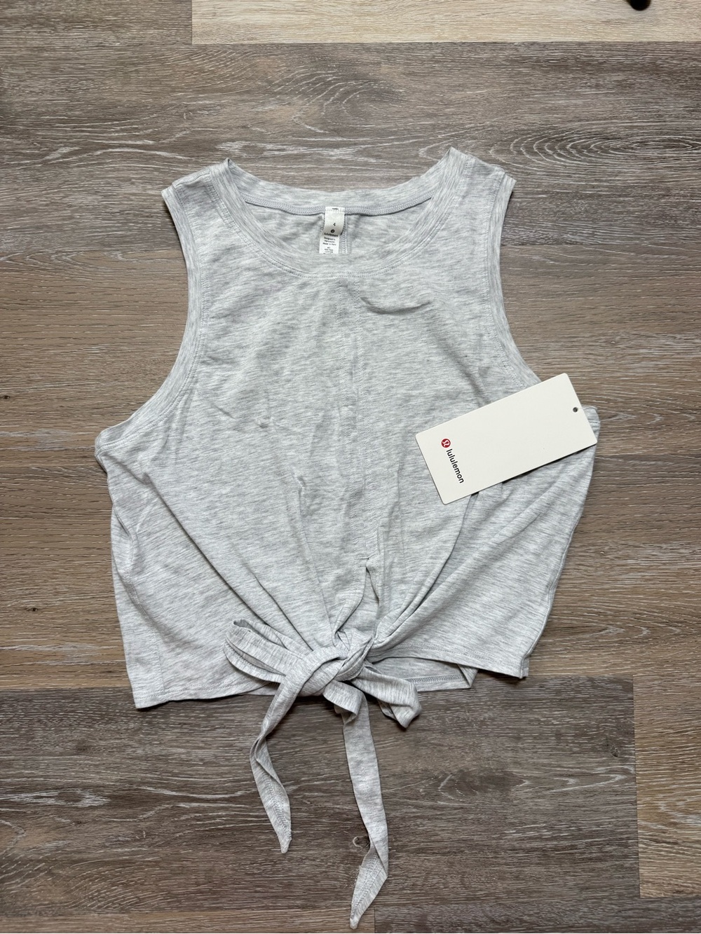 Lululemon Time to Restore Tank Heathered Core Ultra Light Grey